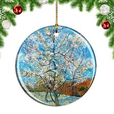 Van Gogh Peach Trees In Blossom Painting Christmas ornament city travel souvenir