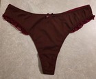 Sexy Soft Smooth Lace Trim Red Thong Panites XL — photo 3