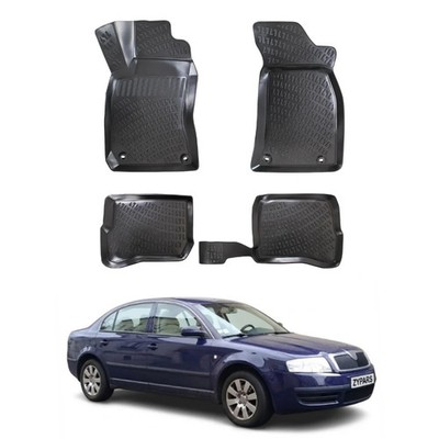 Floor Mats Liner for Skoda Superb 2001-2008 TPE All Weather