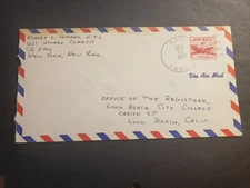 Cruiser USS JUNEAU CLAA-119 Naval Cover 1953 Sailor's Mail