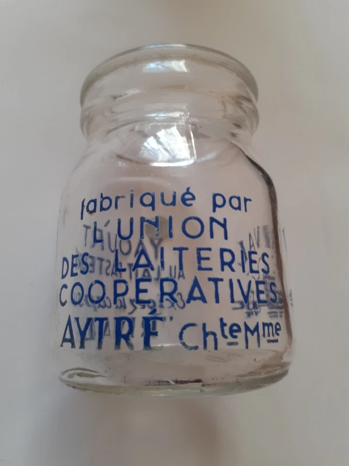 Ancien pot Yaourt RIVAL AYTRE Chte Mme (publicité ,yoghourt, yahourt, laiterie) - Photo 3/4