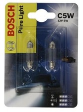 For Bosch Zarowki 1 987 301 004 Bulb C5w Pure Light 2pcs 12v 5w