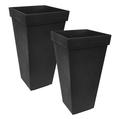 Tierra Verde 2 Pack Self Watering Planter, Symphony, 15''W x 28''H (Open Box)