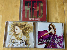 Taylor Swift Fearless Red Speak Now Lot of 3 CDs