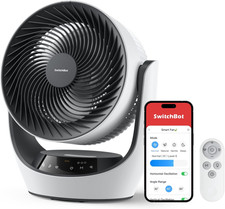 Smart Desk Fan for Bedroom, 22Db Ultra Quiet, 90  Oscillation, Battery Operated,