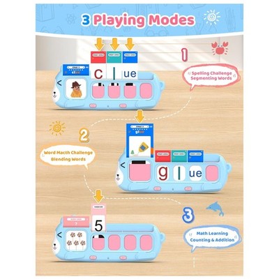 Interactive Phonics Flash Cards - Language & Math Activities