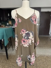 intimately free people Slip Dress Sz M Mini Brown 