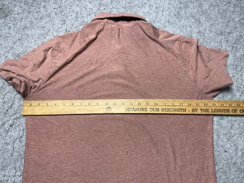 Vuori Polo Shirt Mens XL Performance Stretch 3 Button Casual Comfort Golf Athlet - Picture 4 of 7