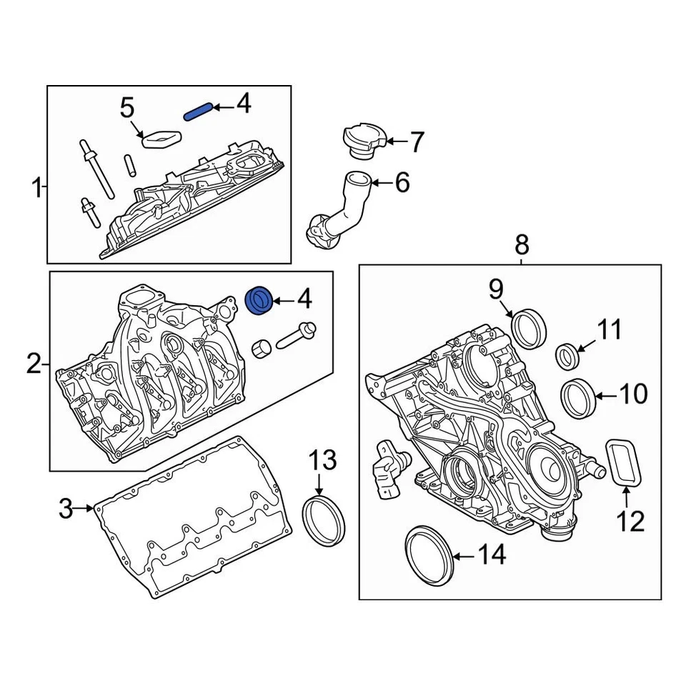 For Ford F-250 Super Duty 11-24 Ford BC3Z6C535A Engine Valve Cover Washer Seal Foto 4 de 4