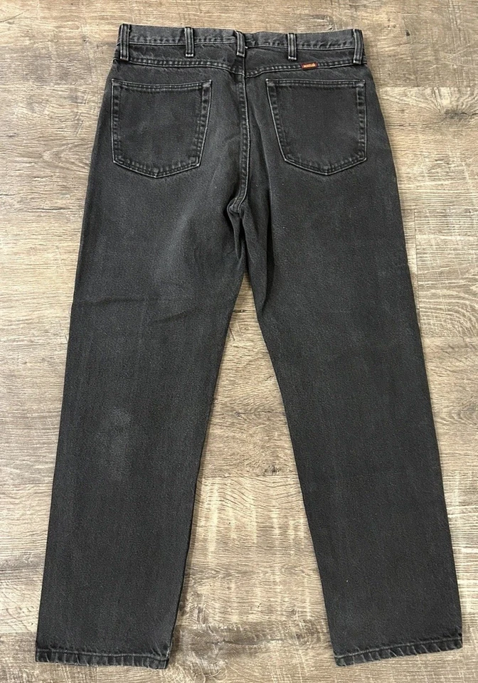 Wrangler & Rustler Jeans Lot of 3 Black/Gray 34X32  - Image 4 of 4