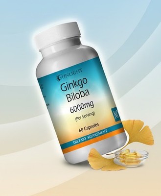 Ginkgo Biloba Capsules 6000mg Per Serving - Top Quality