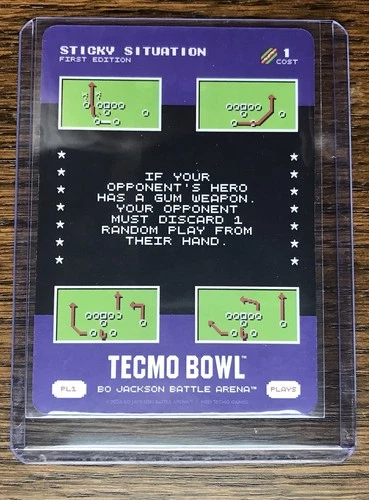 STICKY SITUATION PL1 2026 Bo Jackson Battle Arena Tecmo Bowl SSP Low# Gum Play