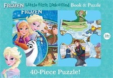 Disney Frozen: Little First Look and Find Book & Puzzle (Board Book)