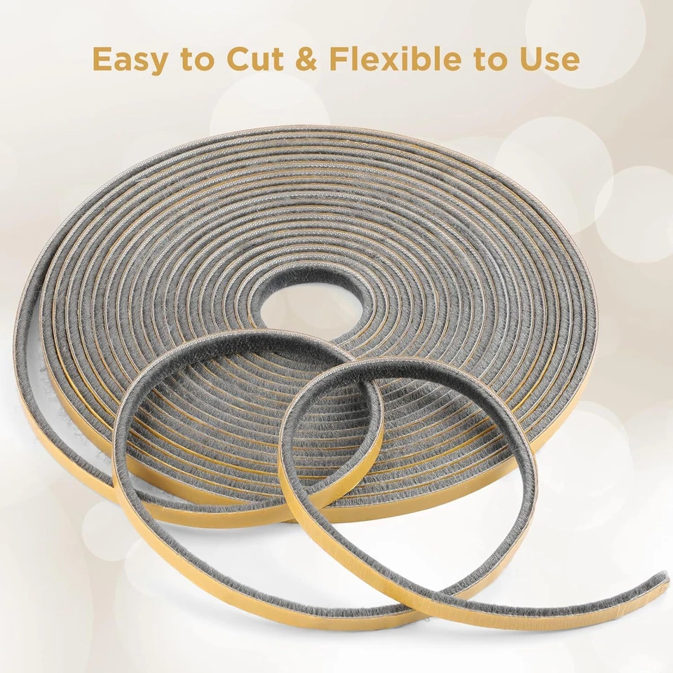 KAKICLAY 32,8 pies pelacables autoadhesivos aislamiento sellador tapón de tiro Foto 2 de 4