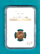 GREAT BRITAIN - FANTASTIC HISTORICAL  QV 1/2 FARTHING, 1844, NGC GRADED MS 61 BN