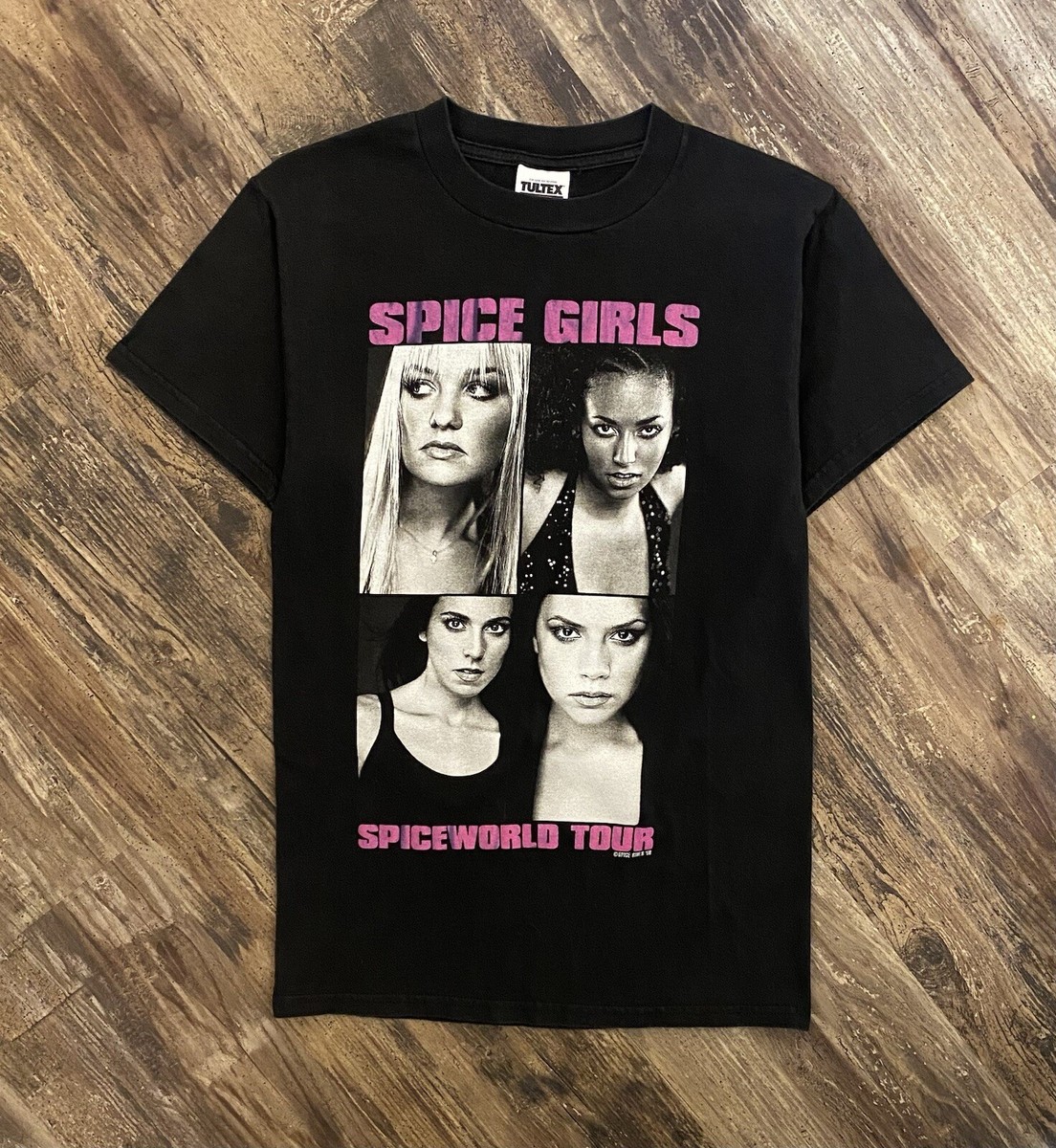 Vintage 1998 Spice Girls Spice World Tour Band Shirt Men's Size