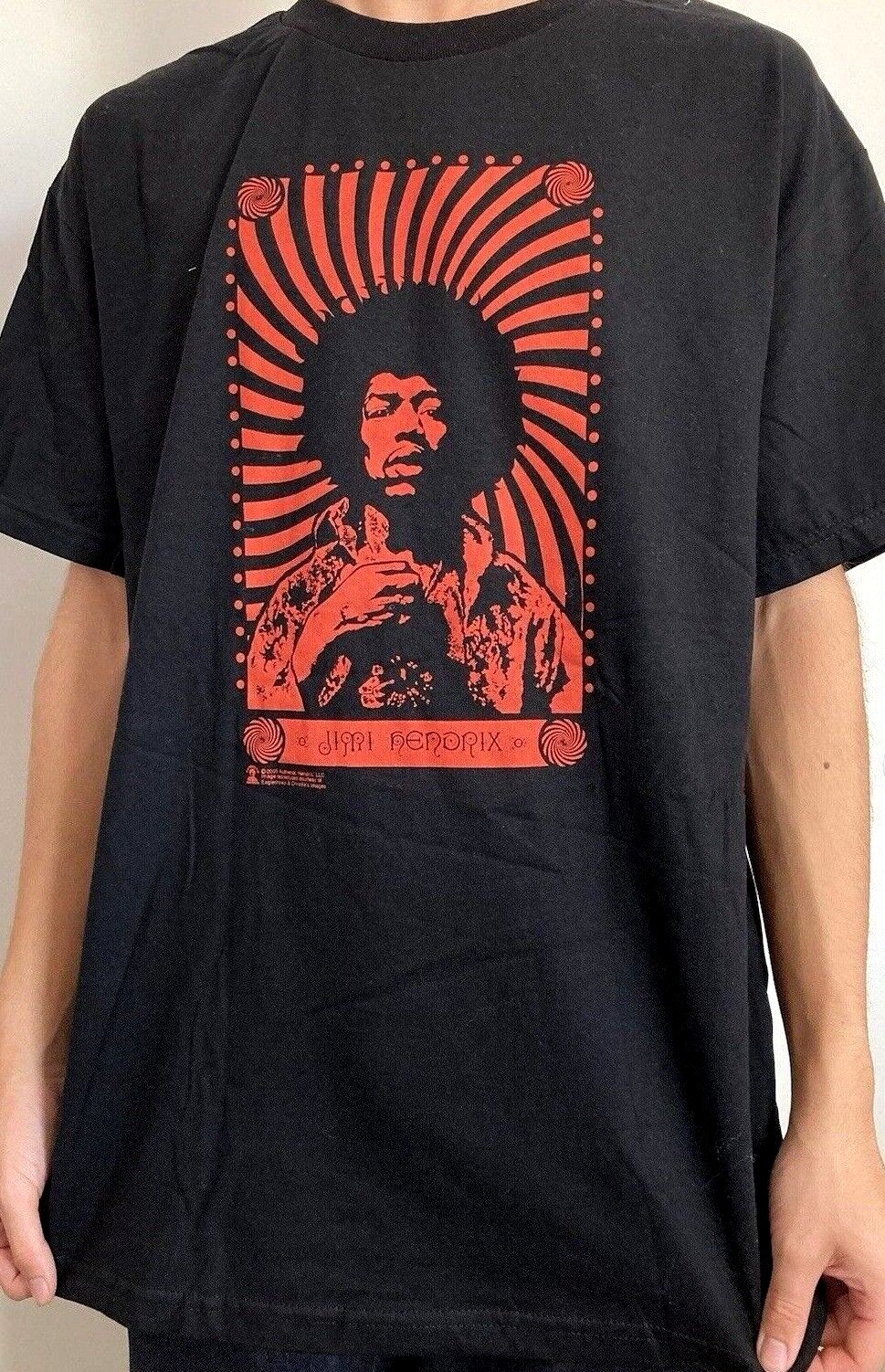 Jimi Hendrix Licensed T Shirt NOS Rare Acid Psychedelic 60s Rock Experienced Mod image 2