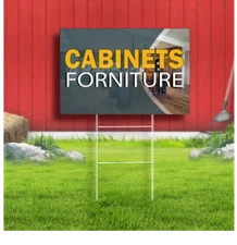 Cabinets Furniture Coroplast Sign Plastic Indoor Outdoor Yard Sign