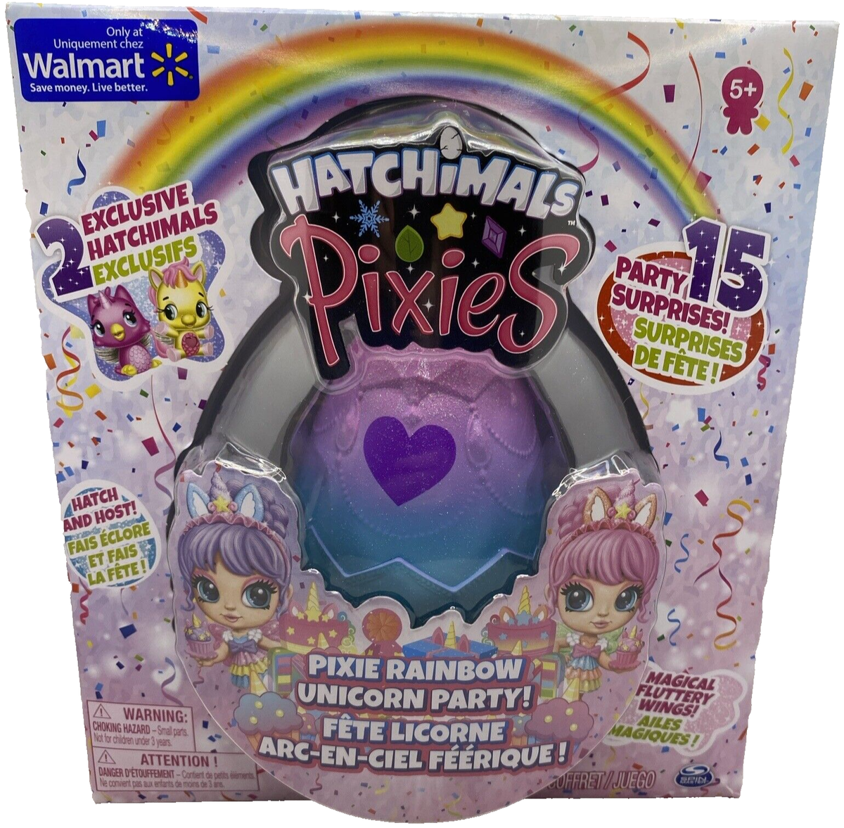 Hatchimals Pixies Pixie Rainbow Unicorn Party Egg Doll PlaySet