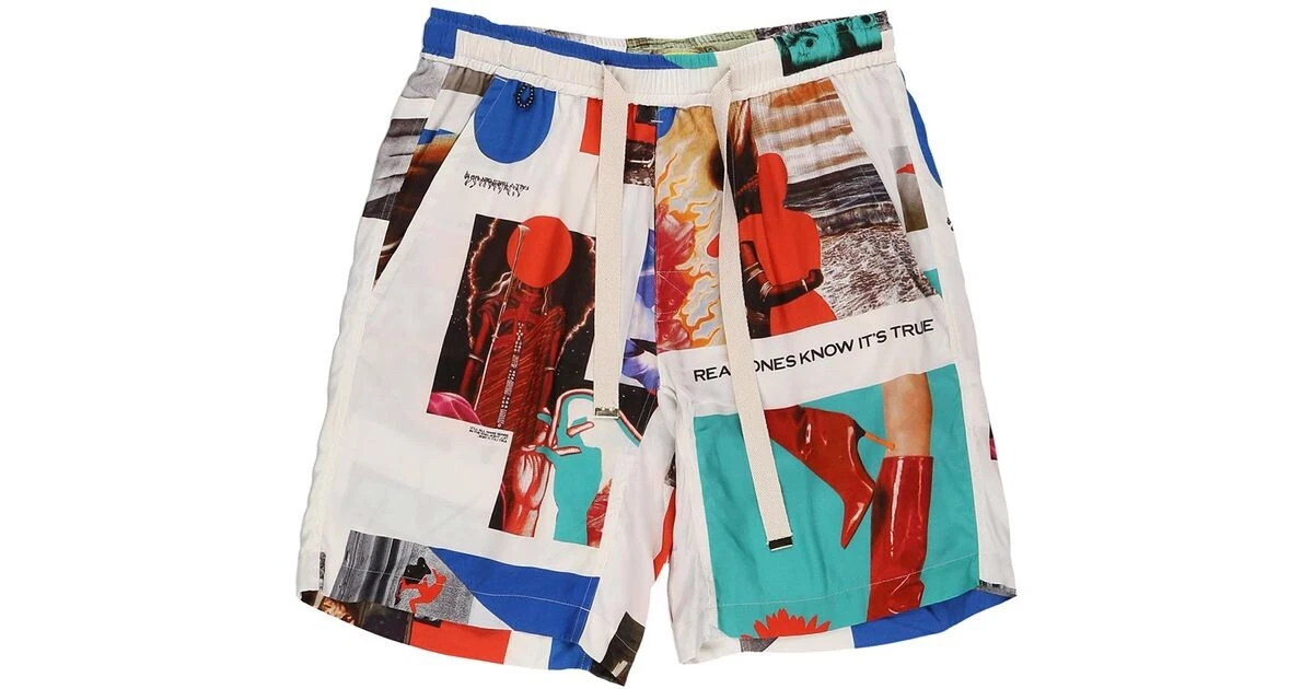 Nouveau short homme Rokit supreme The DNA blanc multi kyrie all star X Large xl