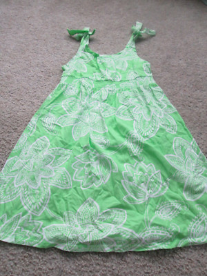 navy and lime green dress Lime Green Seersucker with Navy Whales Ladies Tunic Dress (Unlined) X-Small main image 1