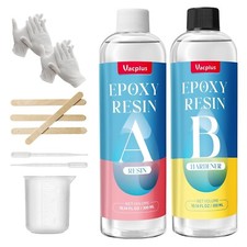 20.28oz Epoxy Resin, Crystal Clear Kit, High-Gloss  Bubbles Free Self Leveling