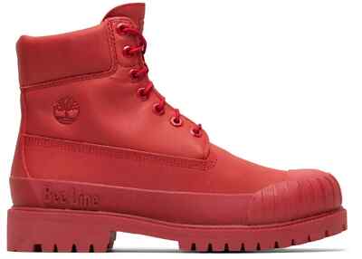 Timberland 6'' Waterproof Premium Bee Line Rubber Toe Boots Red TB0A5ZQ3626 Men's
