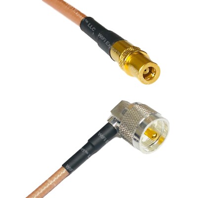 RG400 SMB FEMALE to UHF Male Angle RF Cable FAST-SHIP LOT