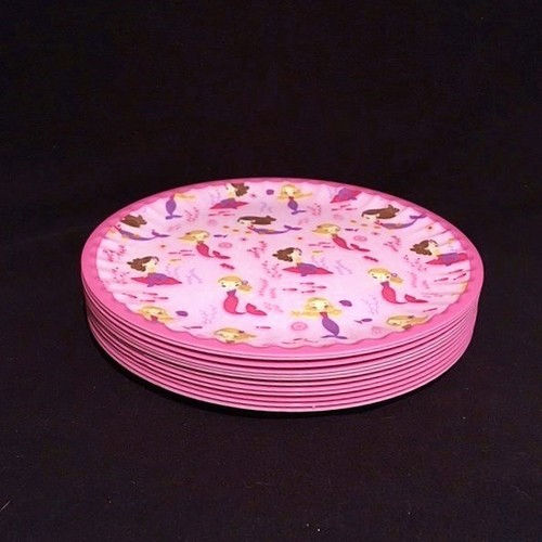 Kensie Home Melamine Mermaid Party Set of 12 Dessert Plates - FREE SHIPPING - Picture 2 of 2