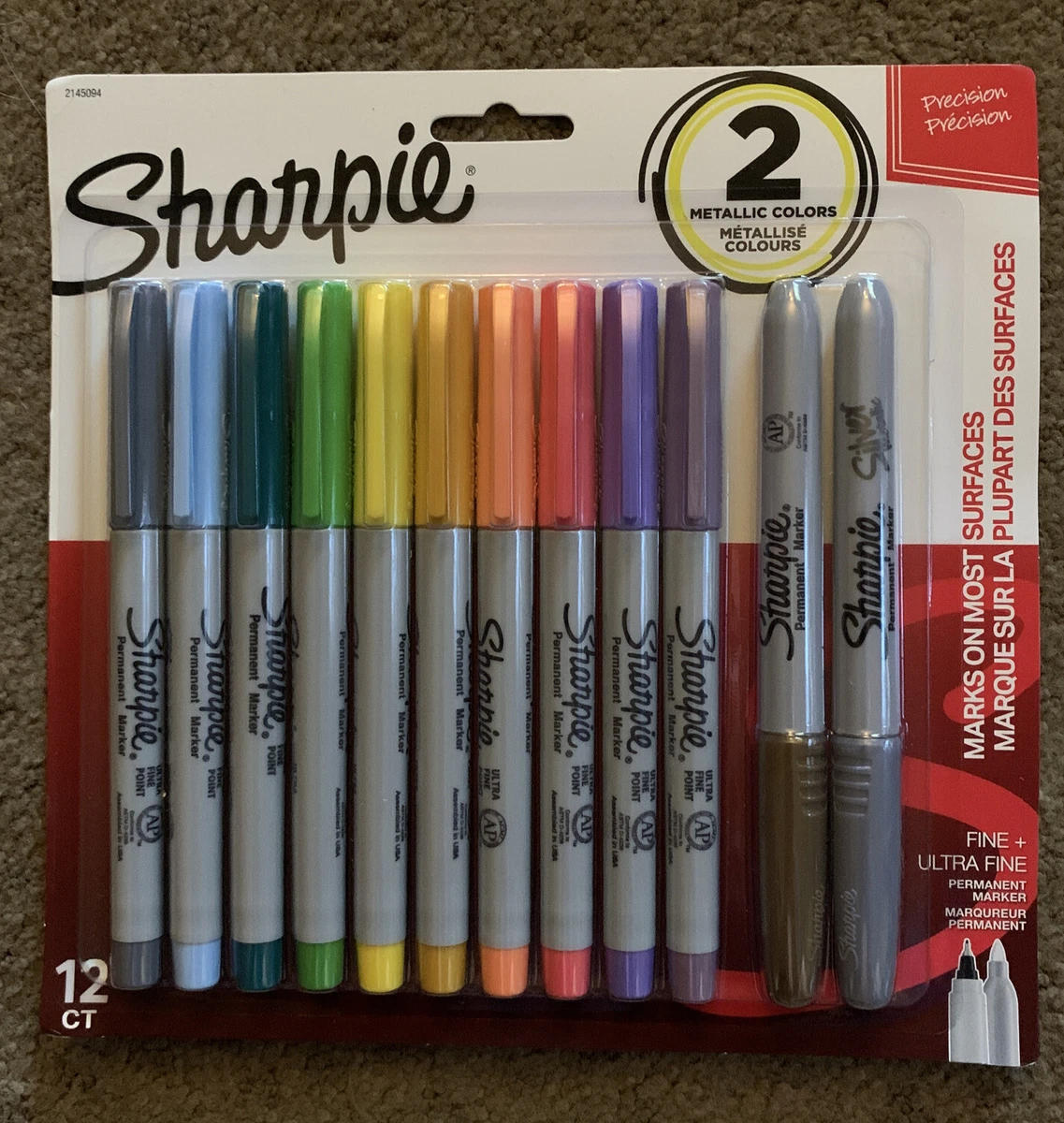 Sharpie Permanent Markers, Ultra-Fine and Fine Point Assorted