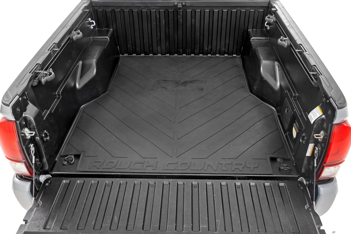 Rough Country Rubber Bed Mat for 2005-2023 Toyota Tacoma | 5' Bed
