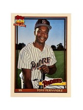 Excellent: Vintage 1991 topps Traded Tony Fernandez San Diego Padres Card
