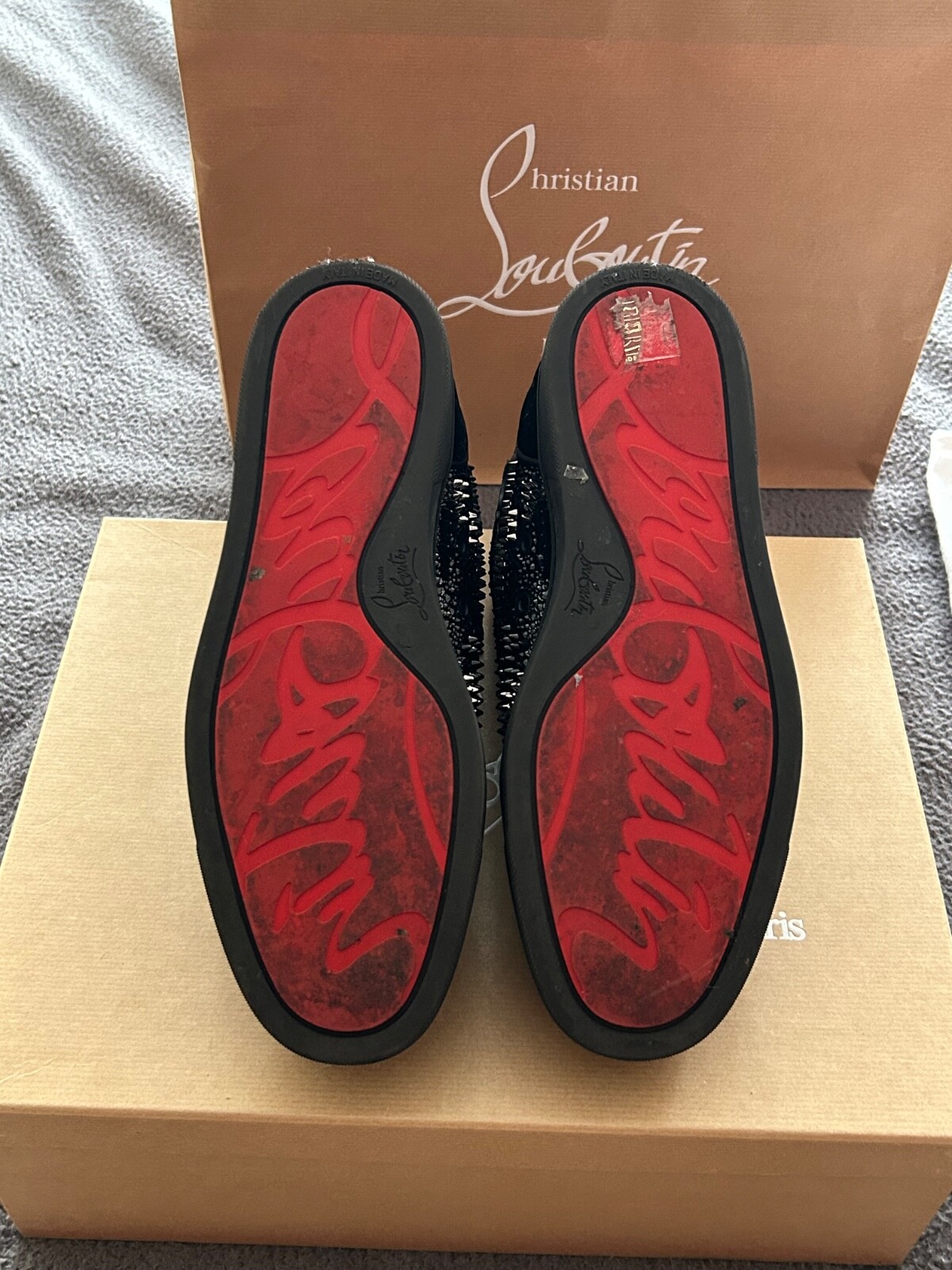 christian louboutin louis orlato bling bang flat image 5