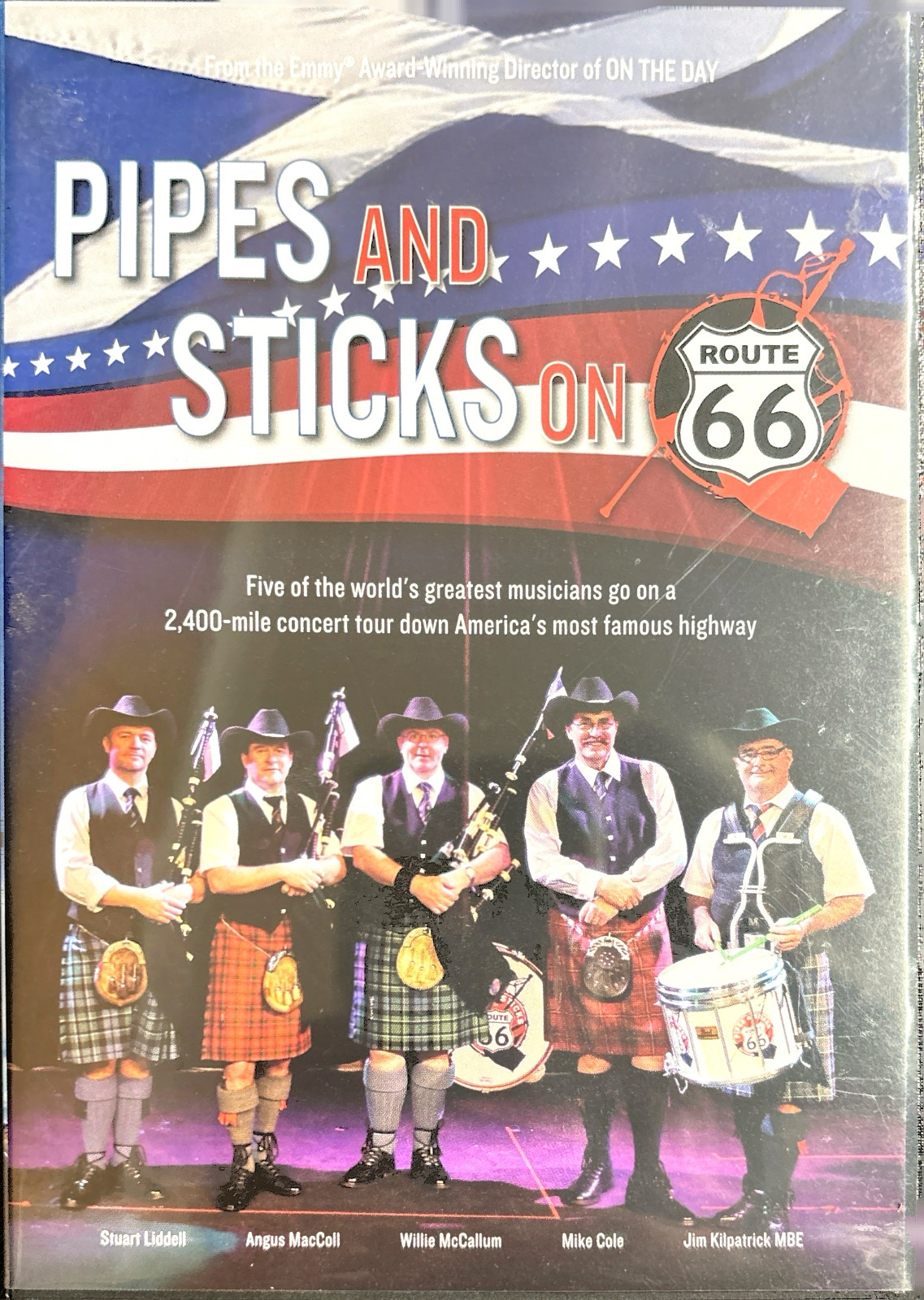 Pipes & Sticks on Route 66 Dvd inc Stuart Liddell Angus McColl Willie McCallum