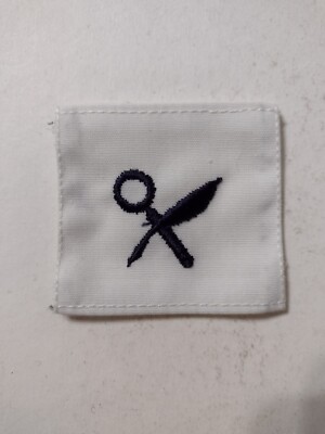 USN INTELLIGENCE SPECIALIST IS STRIKER RATING BLUE ON WHITE 1969   :KY21-1