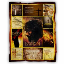 The Passion Of The Christ Blankets, Jesus Fleece Sherpa, Jim Caviezel