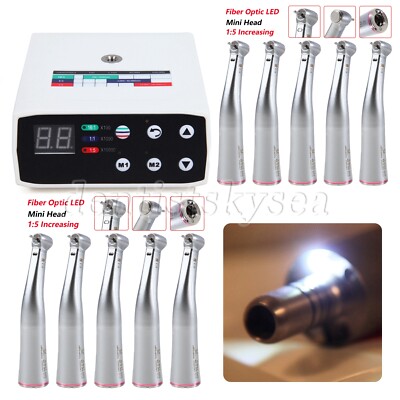 Dental Brushless Electric Micro Motor/1-10 Mini 1:5 LED Handpiece Contra Angle H
