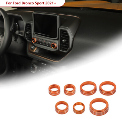 Ford Bronco Radio Knob Covers Aluminum Knob Covers For Ford Bronco 2021+
