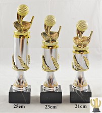 Golf - Minigolf Trophäe / Pokal 3er set oder einzeln incl. Beschriftung
