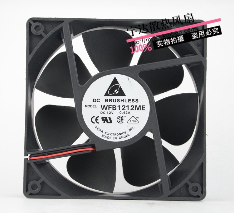 For Delta 12038 12CM 12V 2wire fan cabinet server IPC chassis fan WFB1212ME