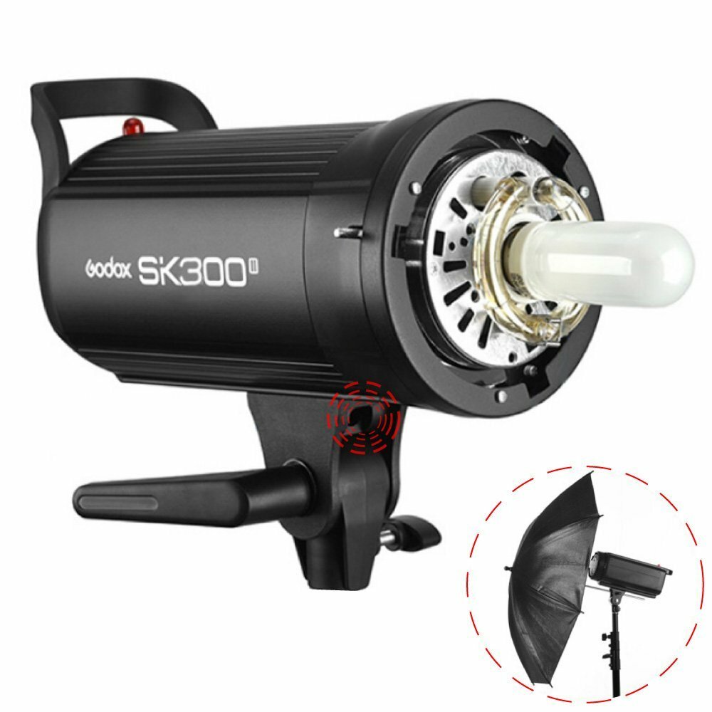 US Godox SK300II 2.4G Monolight Studio Flash Light BD-04 Barndoor