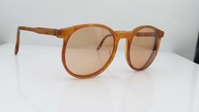 Vintage Brown Round Horn Rimmed USA Sunglasses FRAMES ONLY