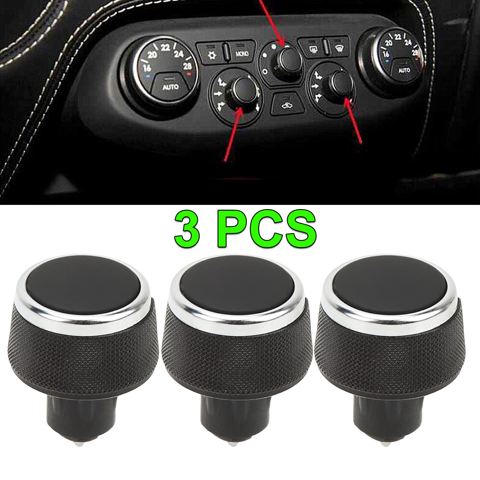 3Pcs AC Control Switch Panel for Ferrari 458 Italia Spider F12
