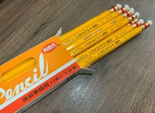 12x Lápices de Plomo LIBERTY 88 Cuerpo Hexagonal HB Mejor Calidad #88 Amarillo Nueva Escuela