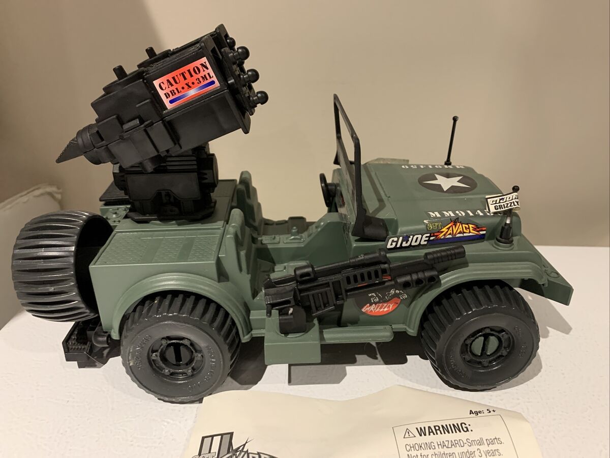 GI-JOE TVアニメSGT. SAVAGE GRIZZLY SS-1 Gi Joe Sgt Savage Grizzly SS-1 Jeep Complete W/ BP | eBay