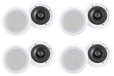 8 Rockville HC655-16 6.5" 500 Watt In-Ceiling Home Theater Speakers 16 Ohm