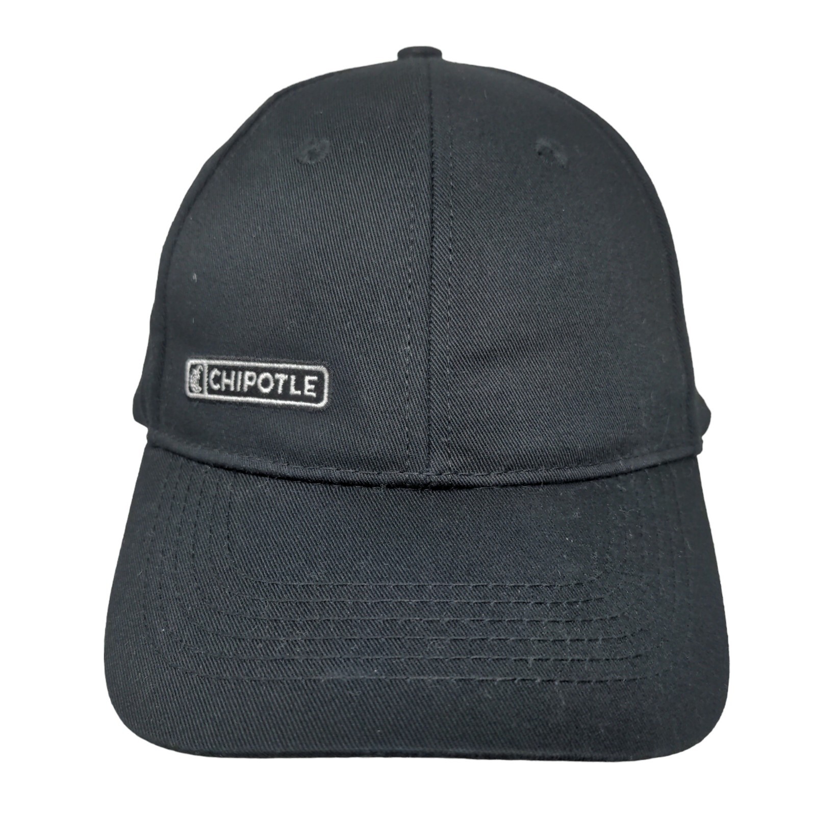 Chipotle Strapback Hat Black OSFM Adjustable Embr… - image 1
