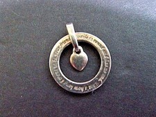 PLATA ESTERLINA REDONDO 'AMISTAD' ENCANTO COLGANTE CORAZÓN 925 VER DESCRIPCIÓN