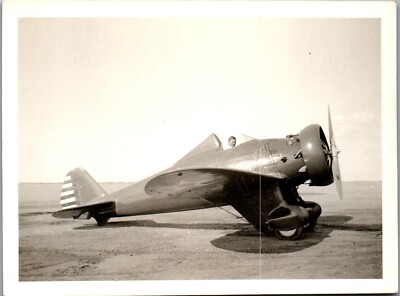 Boeing P-26 Peashooter Fighter Plane Photo (3 x 5) P-26A, E. Moore, Ysleta TX