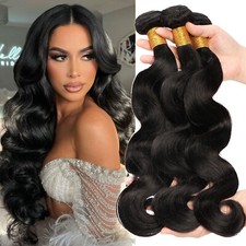 100G 100 Human Hair Bundles Body Wave Straight Weft Remy Virgin Hair Extensions